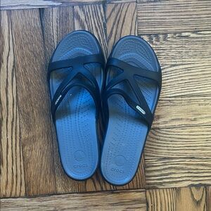 CROCS Women's Black Slide Sandals